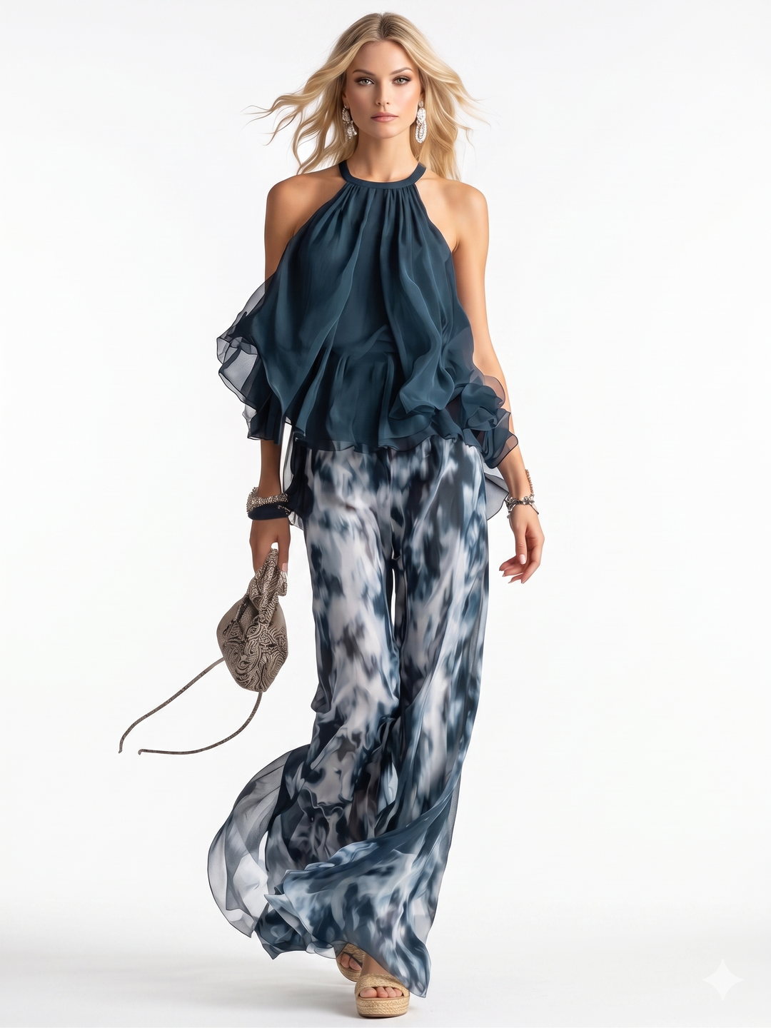 Syllā - Elegantní dvoudílný set z šifonu
