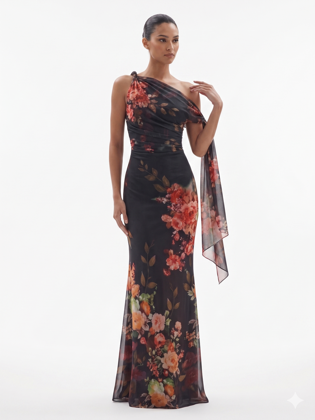 Kleio - Stylové maxi plisované šaty