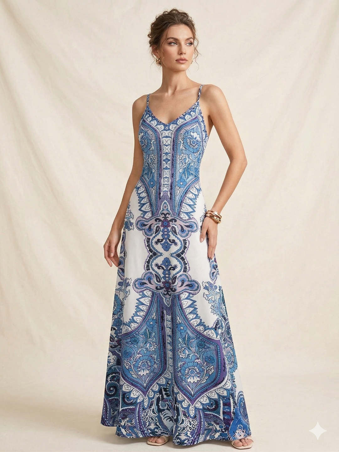 OTTILIE™ – Boho bezrukávové šaty s květinovým vzorem