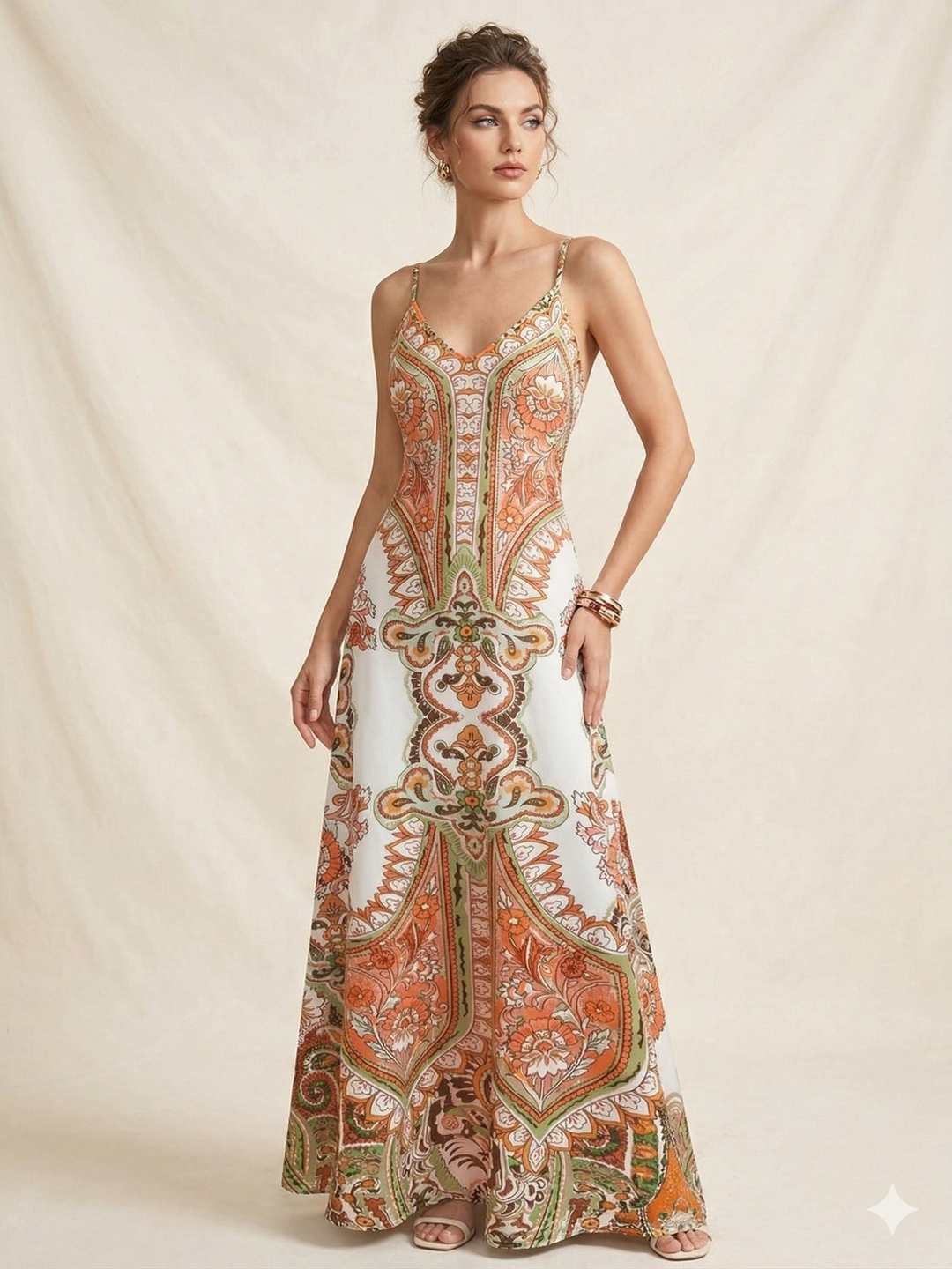 OTTILIE™ – Boho bezrukávové šaty s květinovým vzorem
