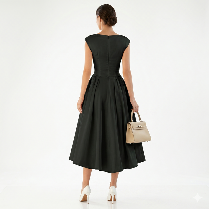 LENNORA – Elegantní maxi šaty s odhaleným zadním dílem