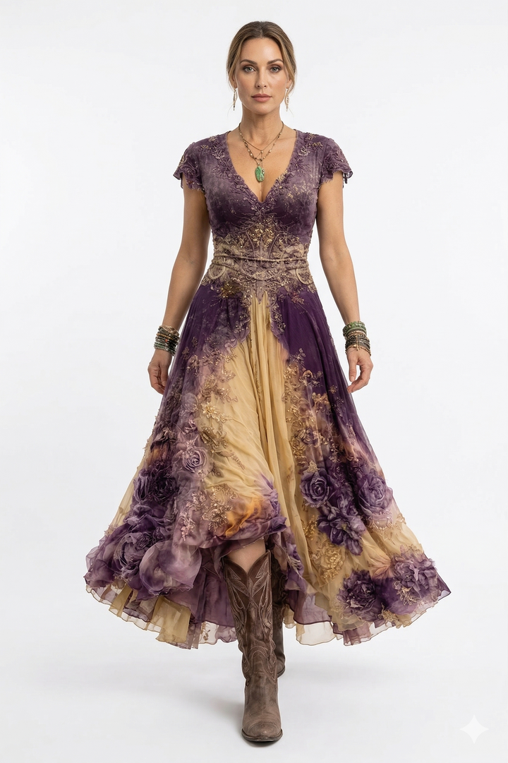 Florenza – Elegantní a Působivé Květinové Šaty