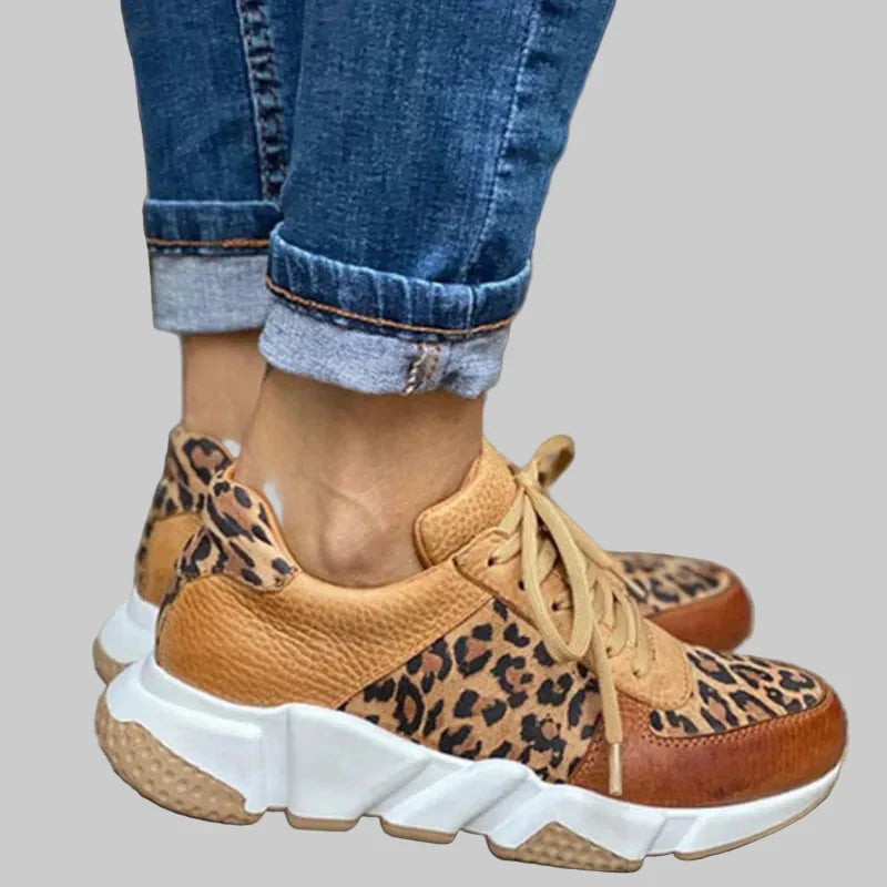Crissa | comfortable sportovní boty s leopardím vzorem