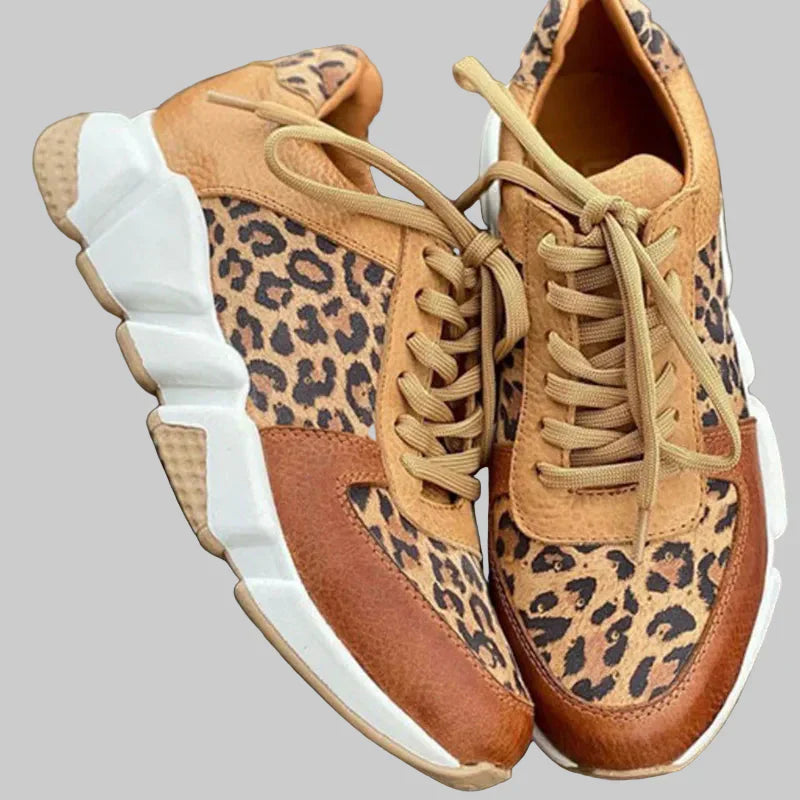 Crissa | comfortable sportovní boty s leopardím vzorem