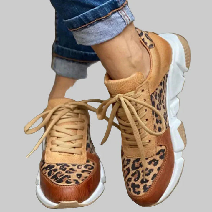 Crissa | comfortable sportovní boty s leopardím vzorem