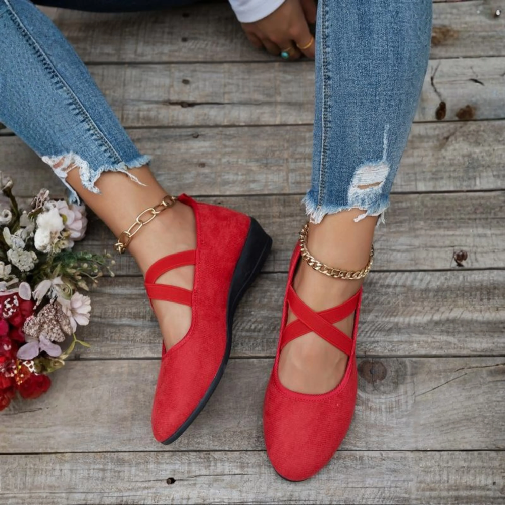 ANDĚL™ - Komfortní Uzavřené Wedge Slip-On Boty