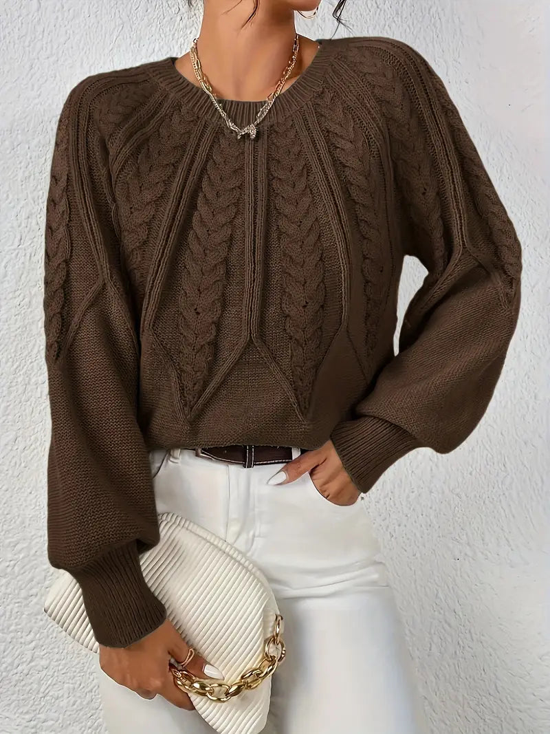 Özden - Elegantní Svetr s Dlouhým Rukávem