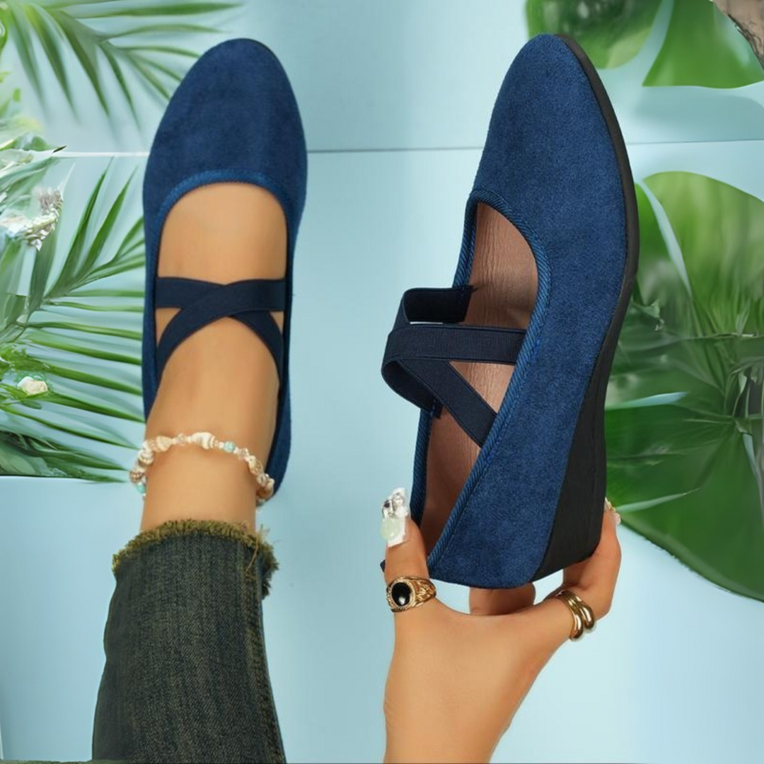 ANDĚL™ - Komfortní Uzavřené Wedge Slip-On Boty