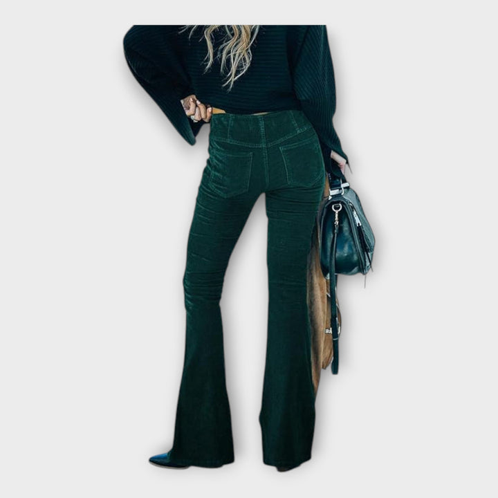 Elegantní Kalhoty s Přizpůsobením ve Stylu Zvonu