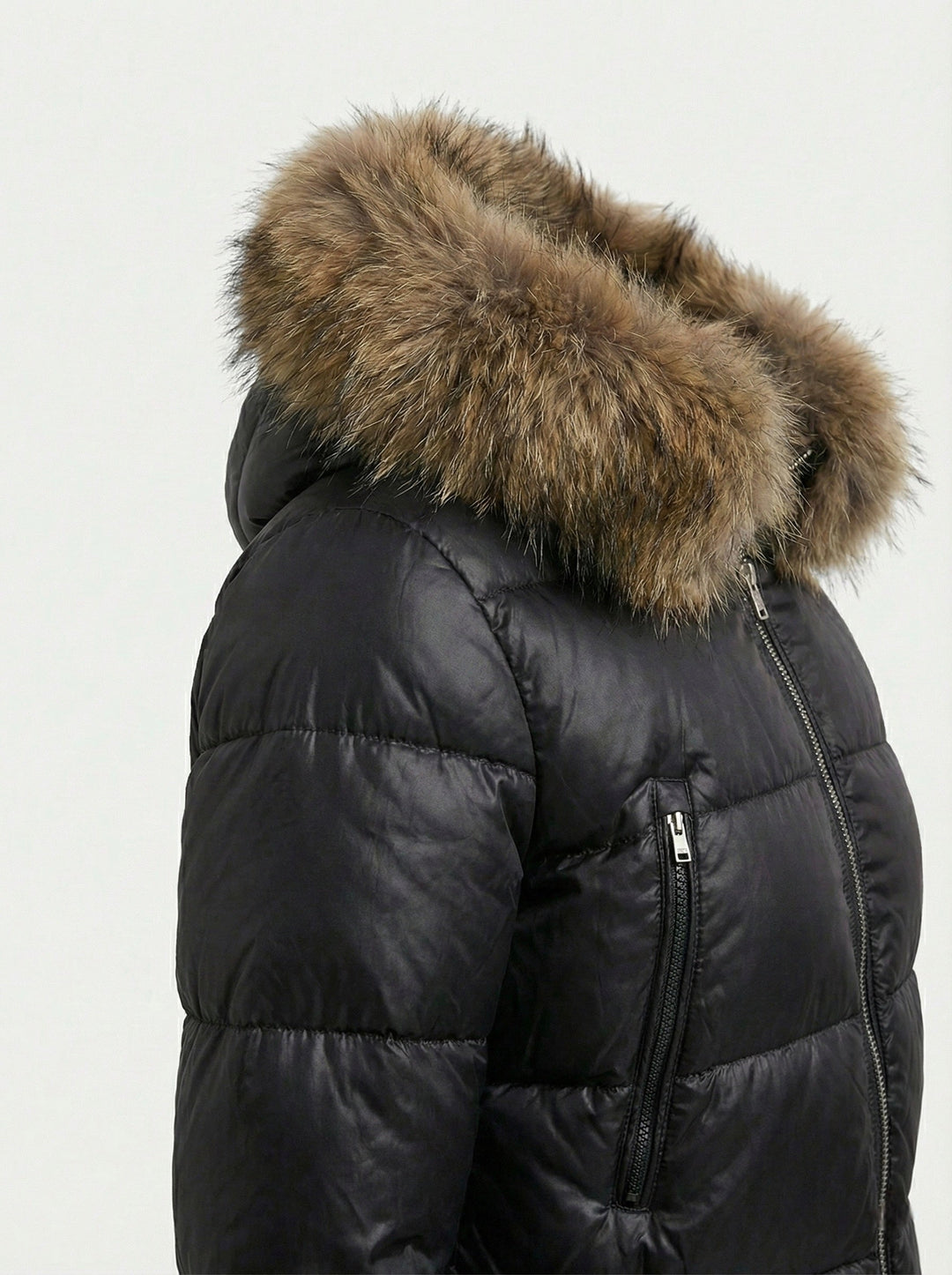 Savoy | Puffa bunda s kapucí a umělou kožešinou