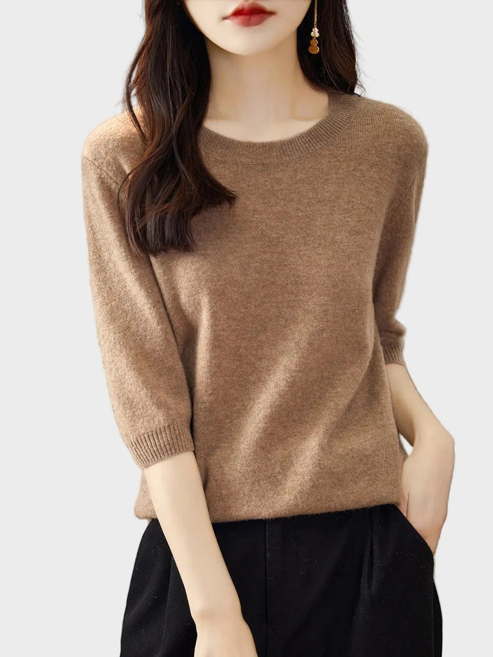 Eureka | 100% Merino vlna tričko s krátkým rukávem Crewneck