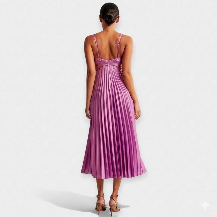 Kalliopi – Elegantní Plisované Maxi Šaty