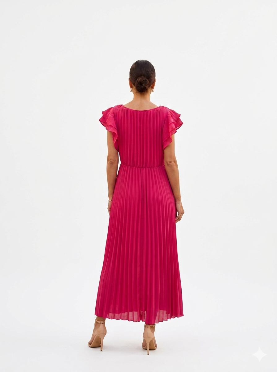 Paloma | Maxi plesová plisovaná šaty