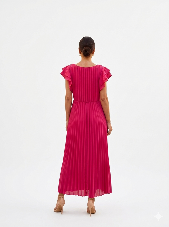 Paloma | Maxi plesová plisovaná šaty