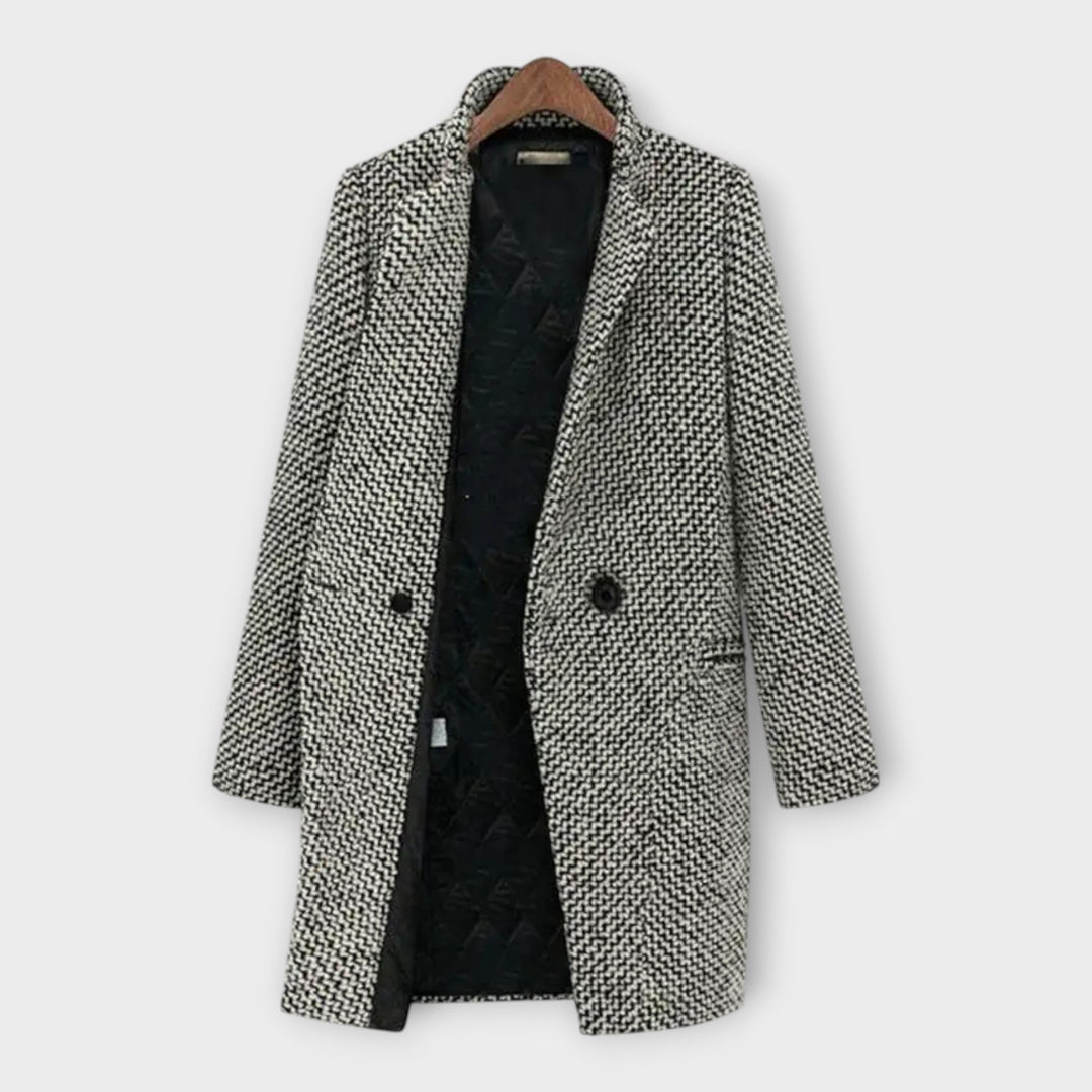 Elegantní vlněný kabát s nadčasovým stylem