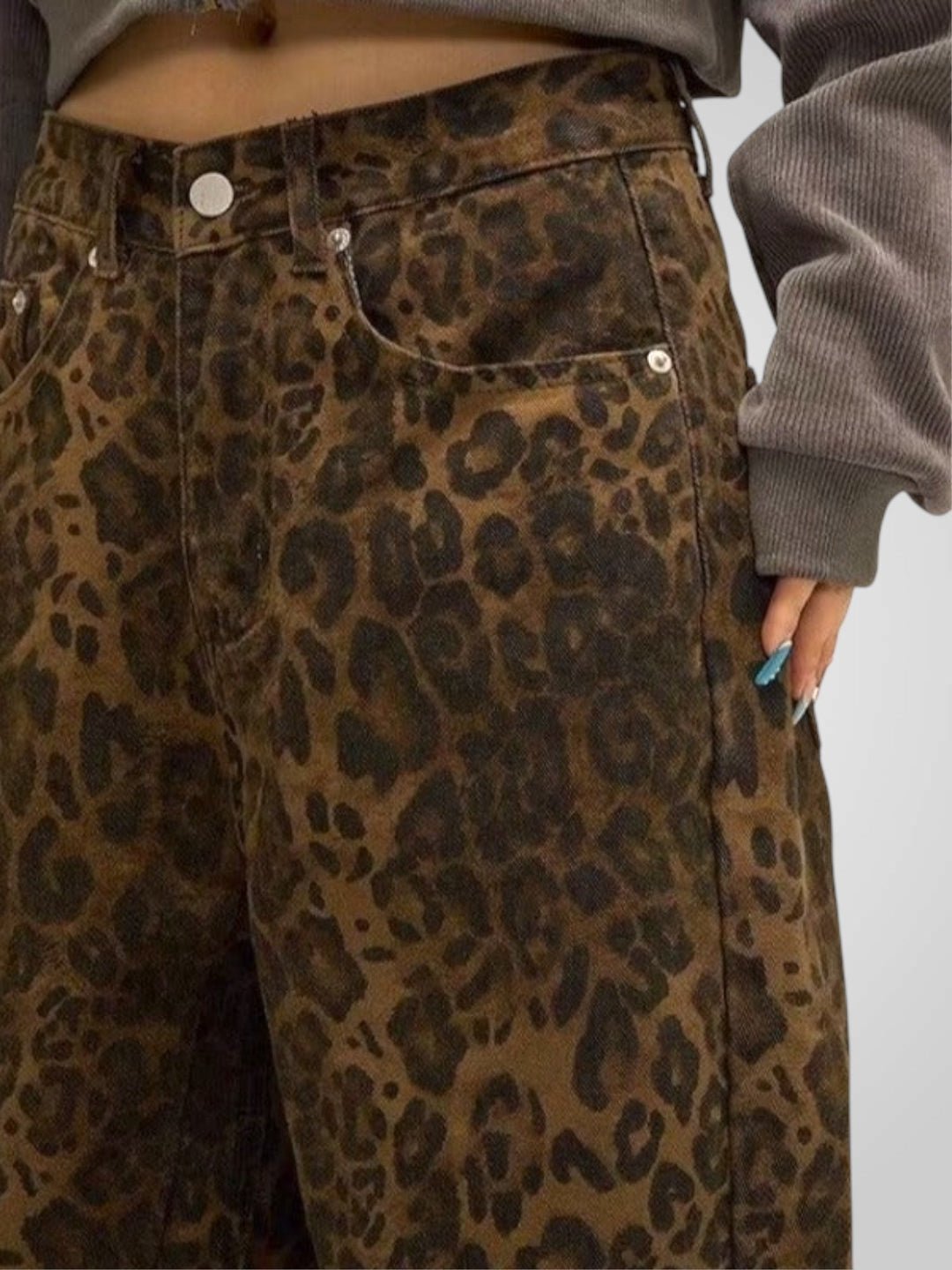 Lauva | Dámské kalhoty s leopardím vzorem