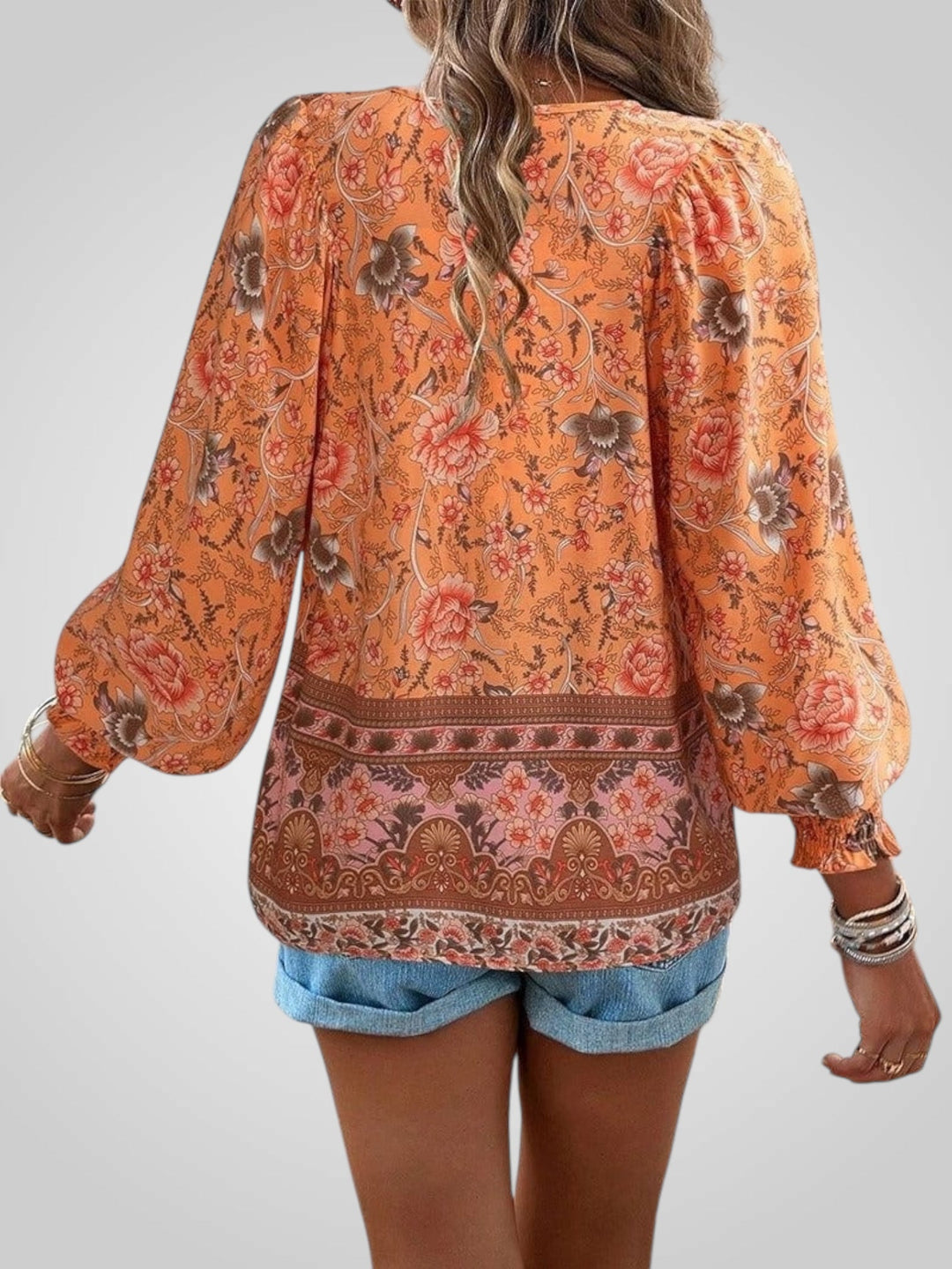 Hoya | Boho květinová blůza
