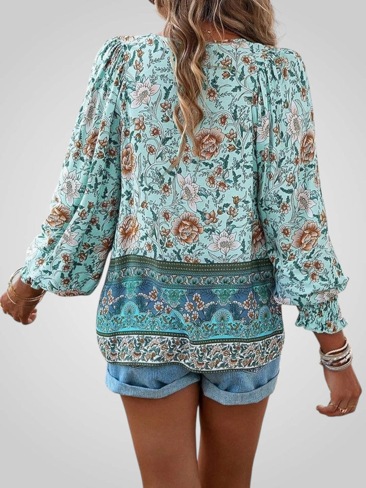 Hoya | Boho květinová blůza