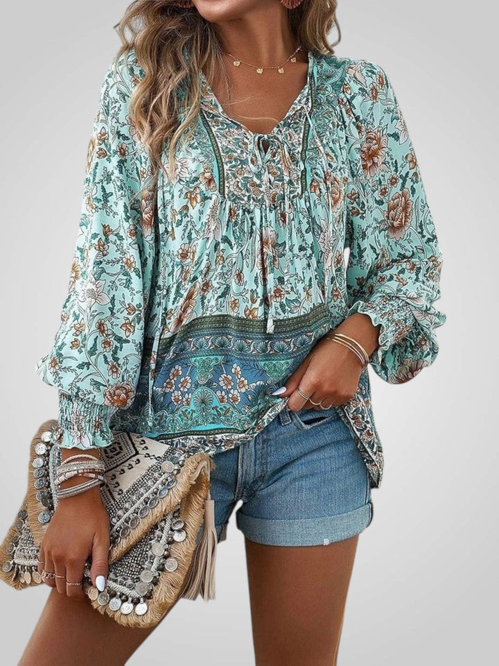 Hoya | Boho květinová blůza