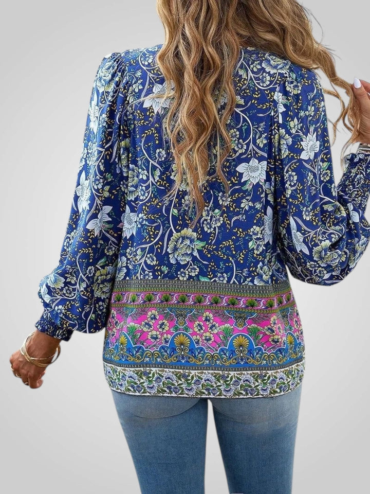 Hoya | Boho květinová blůza