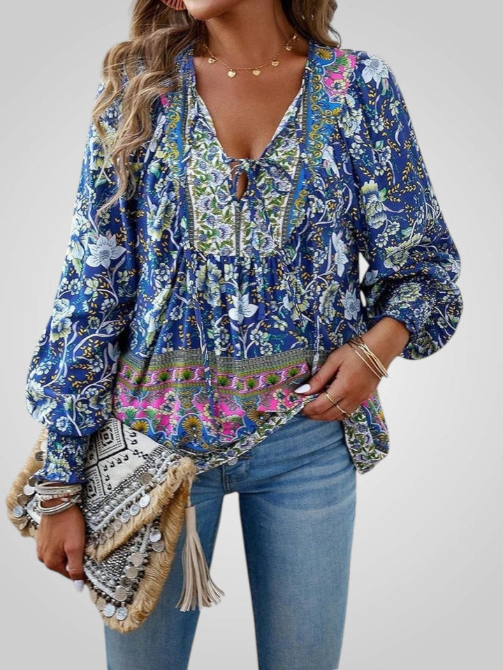 Hoya | Boho květinová blůza