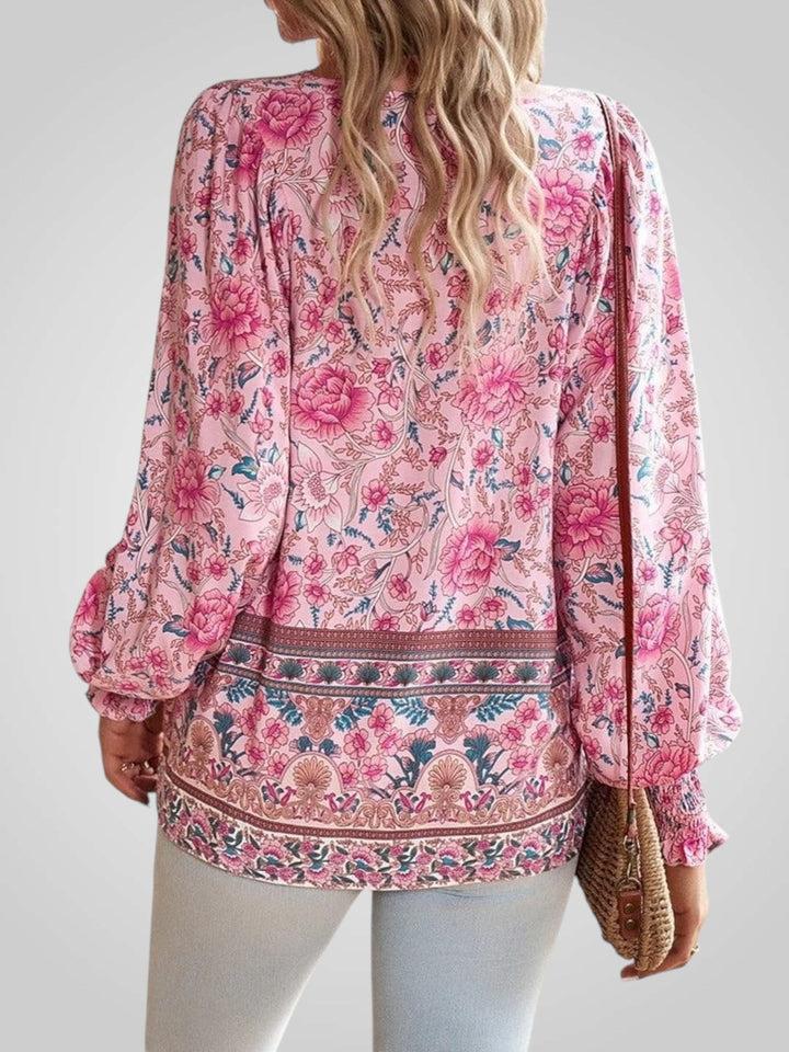 Hoya | Boho květinová blůza