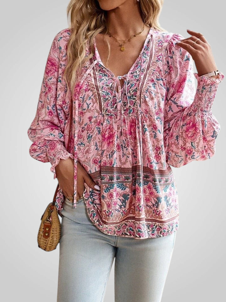 Hoya | Boho květinová blůza