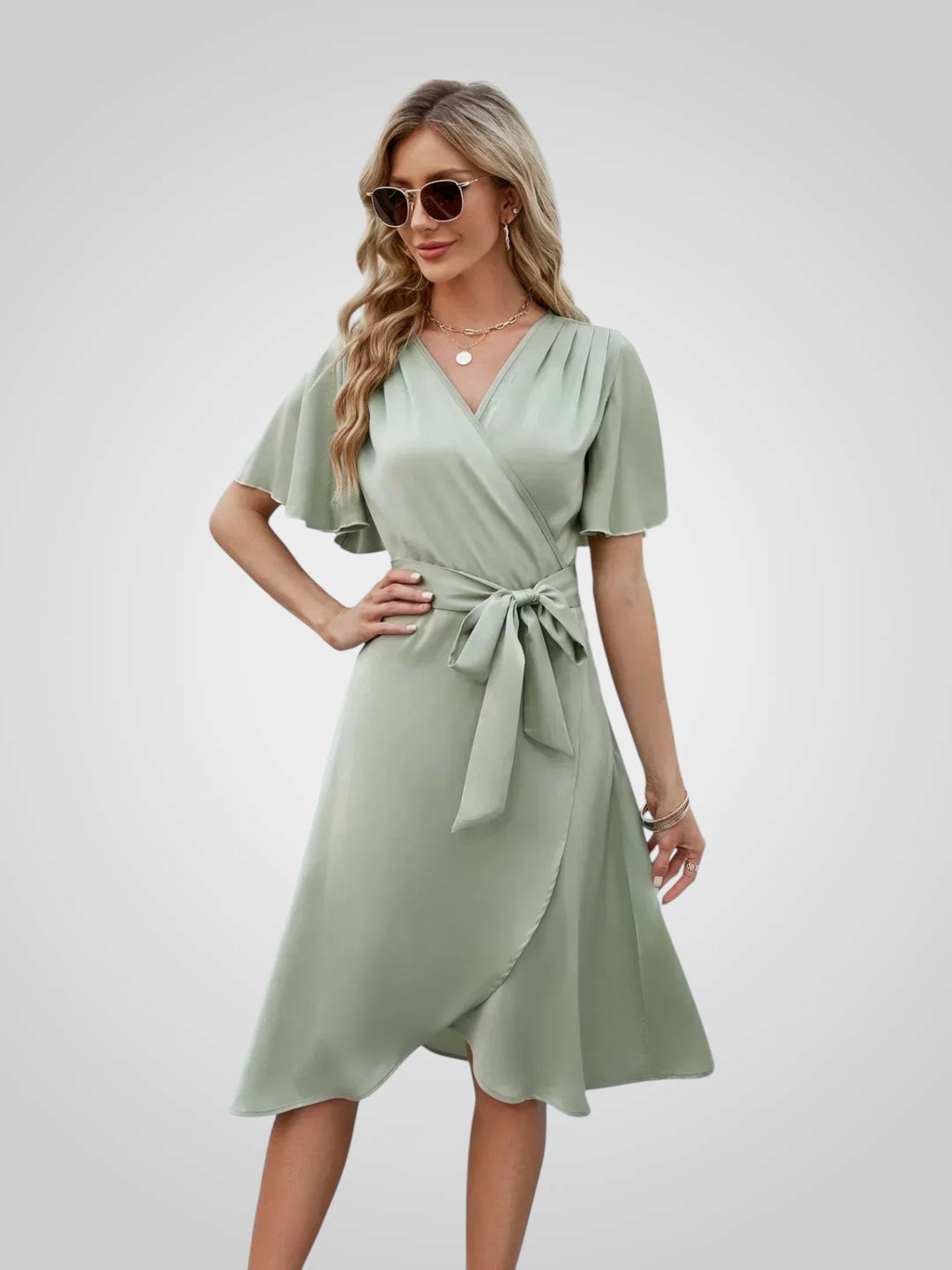 Amada | Elegantní Dámské Šaty s Páskem