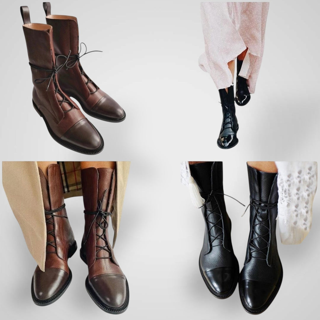 Vítzi | Elegantní Bez Živočišných Produktů Kožené Kotníkové Boty pro Ženy