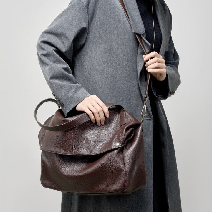 Adriani | Retro měkká taška z pravé kůže minimalistického stylu pro každodenní použití