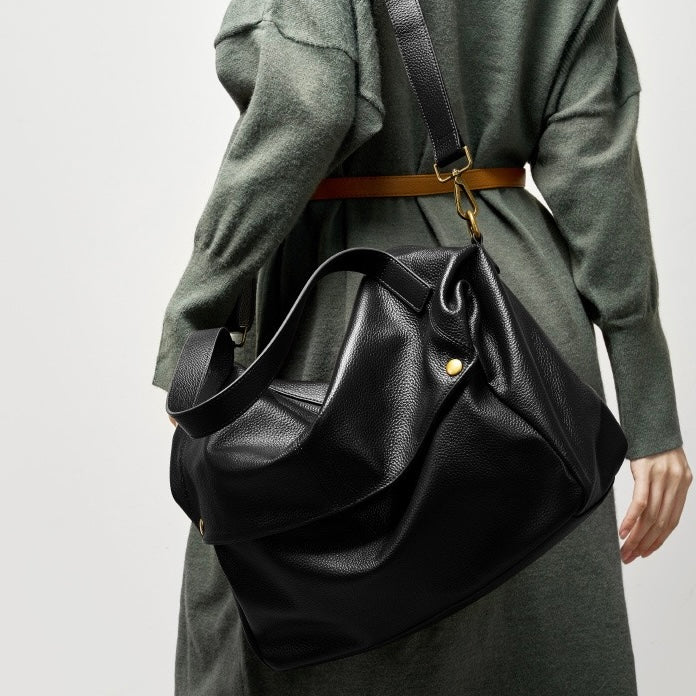 Adriani | Retro měkká taška z pravé kůže minimalistického stylu pro každodenní použití