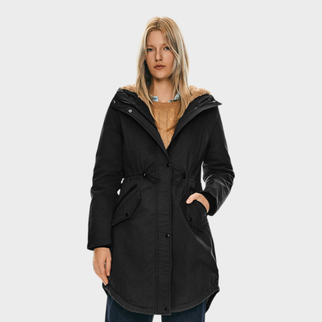 Eilish | Parka s fleecem a kapucí a kapsami