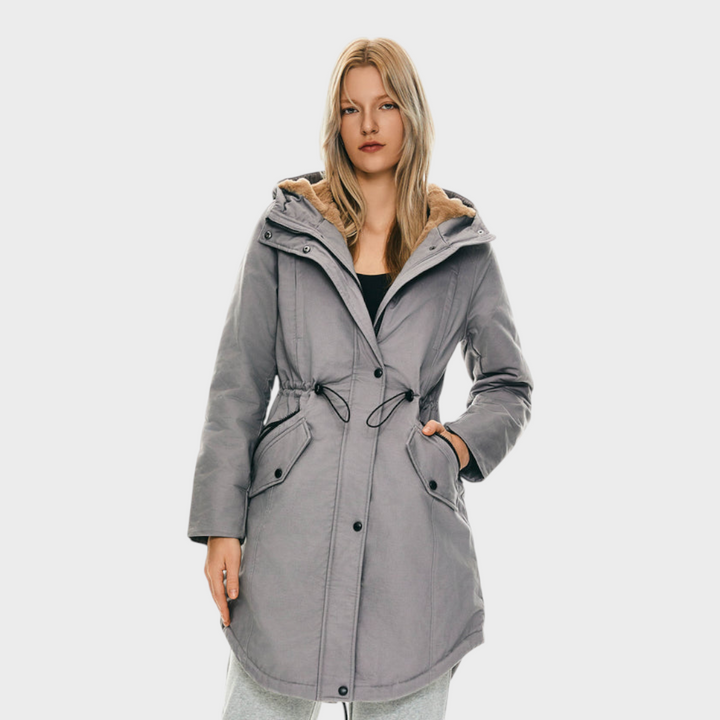 Eilish | Parka s fleecem a kapucí a kapsami