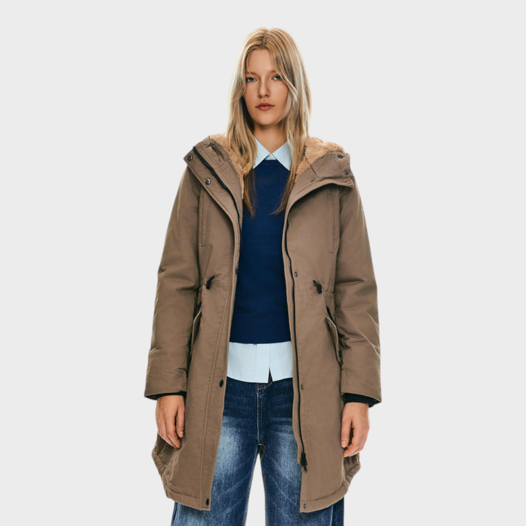 Eilish | Parka s fleecem a kapucí a kapsami