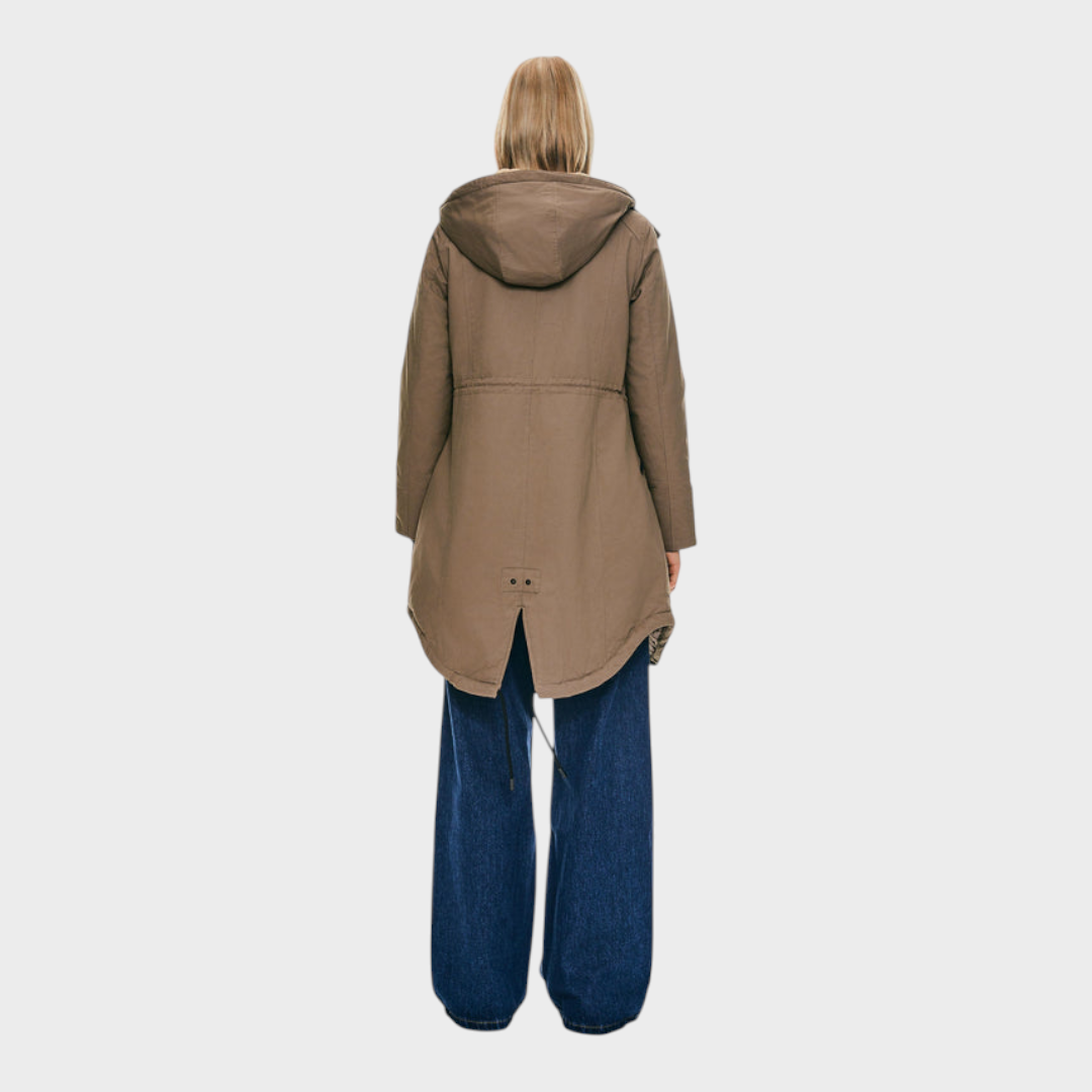 Eilish | Parka s fleecem a kapucí a kapsami