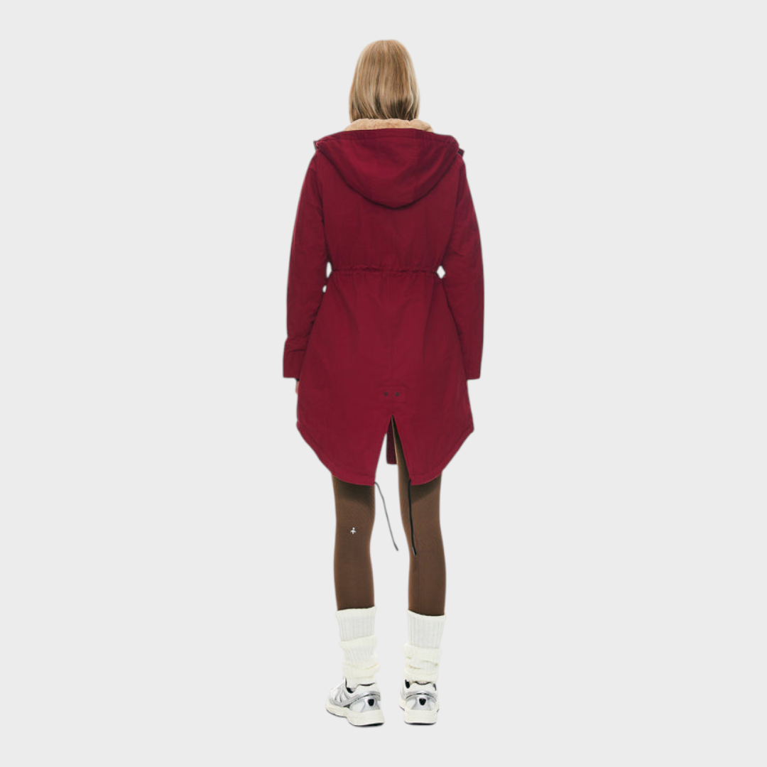 Eilish | Parka s fleecem a kapucí a kapsami