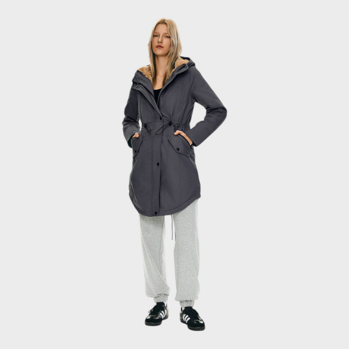 Eilish | Parka s fleecem a kapucí a kapsami