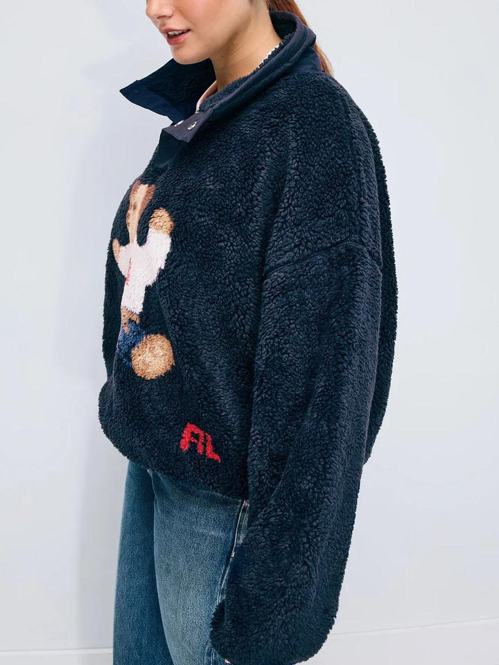 Riu - Fleece / Medvědí fleece (Fleece bunda s medvídkem)