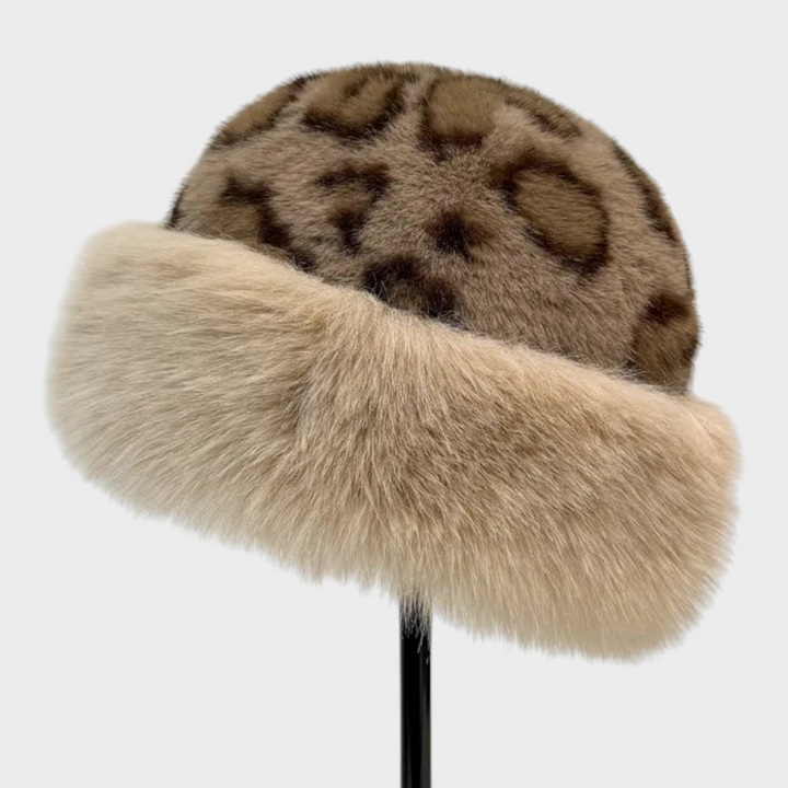 Mauie | Čepice z umělé kožešiny s leopardím vzorem