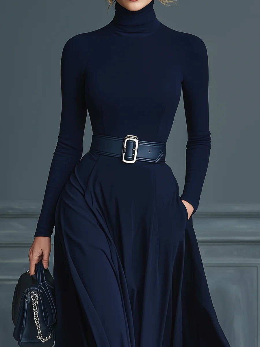 Elora™ | Elegantní maxi šaty s vysokým límcem