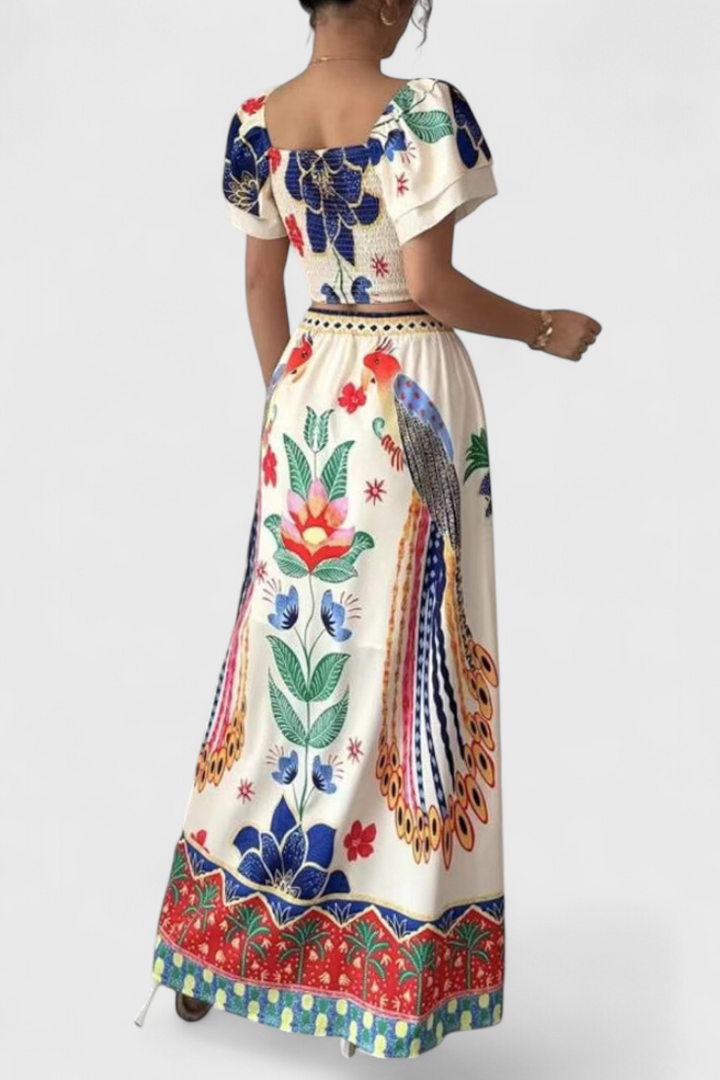 Itzel Boho souprava s etnickým vzorem
