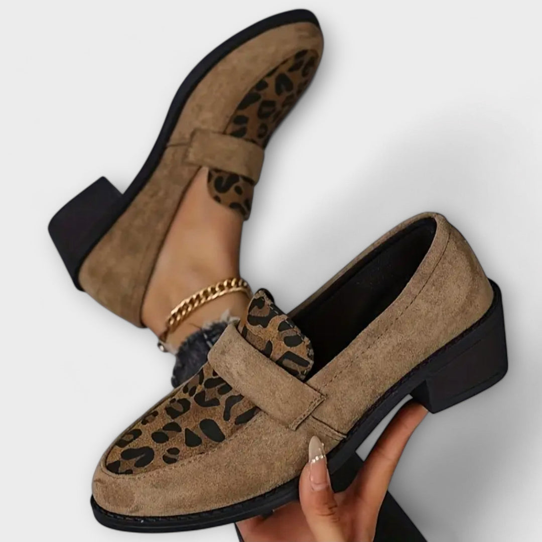 Karla - Dámské elegantní boty s leopardím vzorem