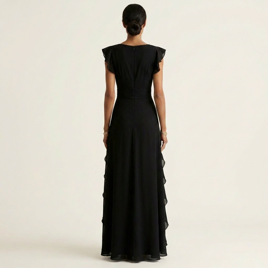 Nedlith - Elegantní maxi šaty se švy