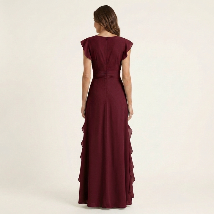 Deliht - Elegantní maxi šaty s rukávy