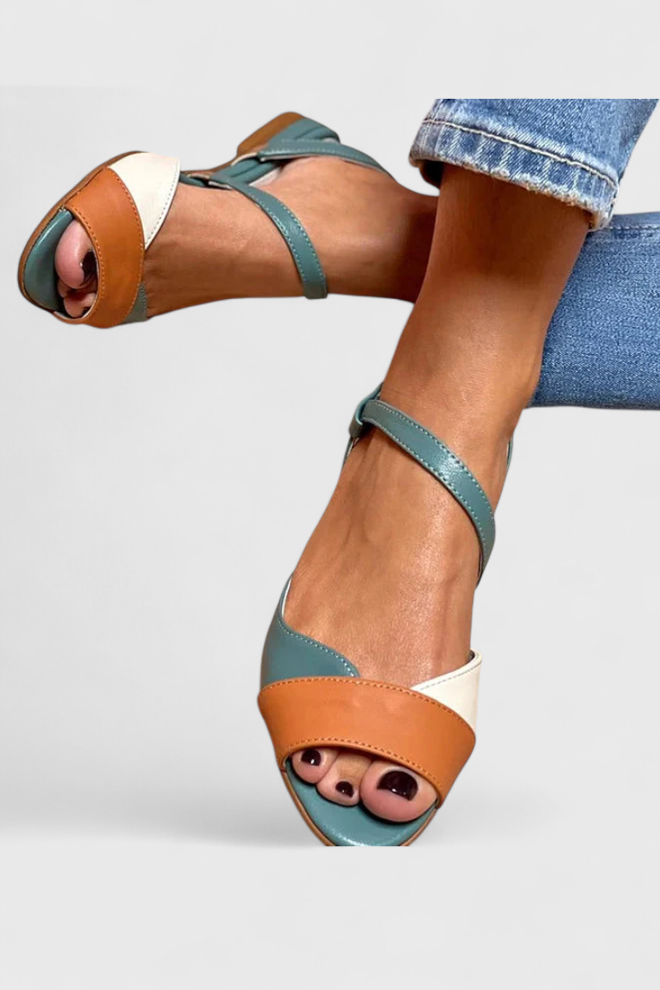 Juralina Elegantní sandály s kotníkovým páskem a měkkou podrážkou