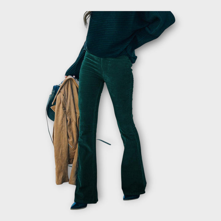 Elegantní Kalhoty s Přizpůsobením ve Stylu Zvonu