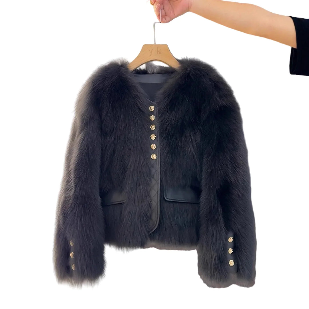 Aurelia Luxe umělá kožešina kabát