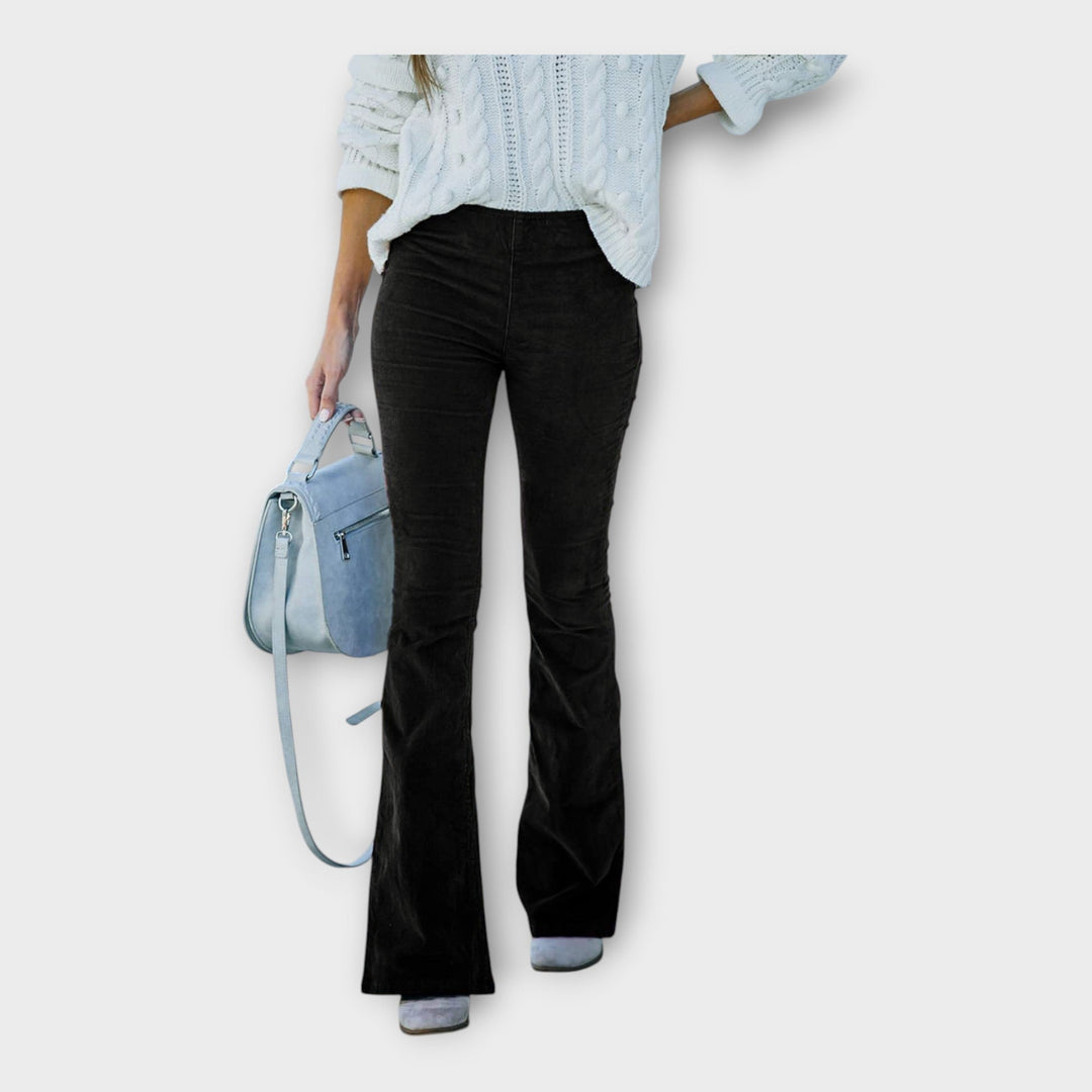 Elegantní Kalhoty s Přizpůsobením ve Stylu Zvonu