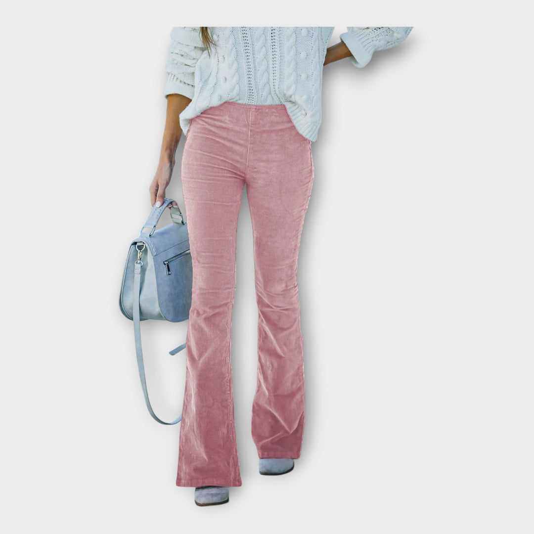 Elegantní Kalhoty s Přizpůsobením ve Stylu Zvonu