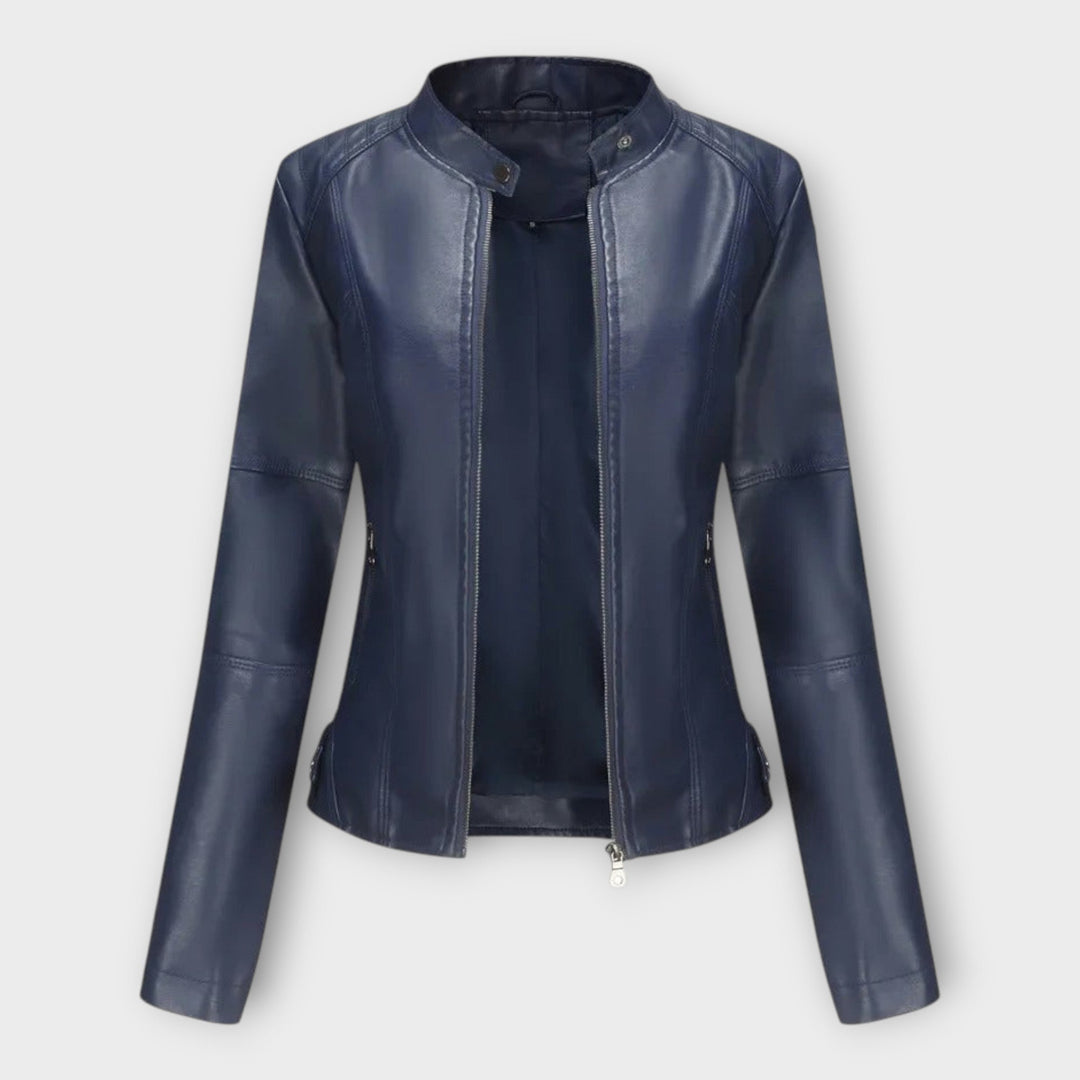 Elegantní Kožené Sako s Moderními Liniemi a Nadčasovým Stylem